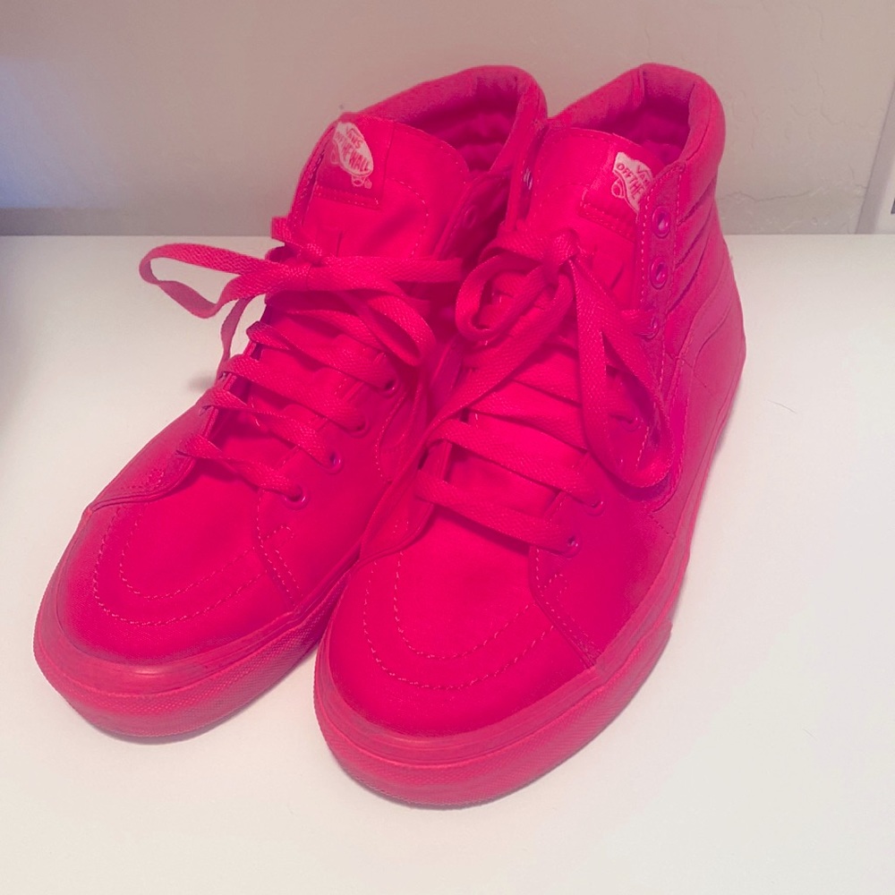 VANS high top sneakers NEON PINK